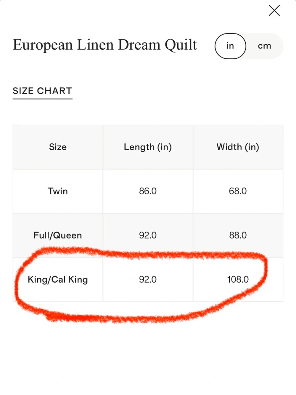Quince European Linen Dream Quilt, King/Cal King, Sand